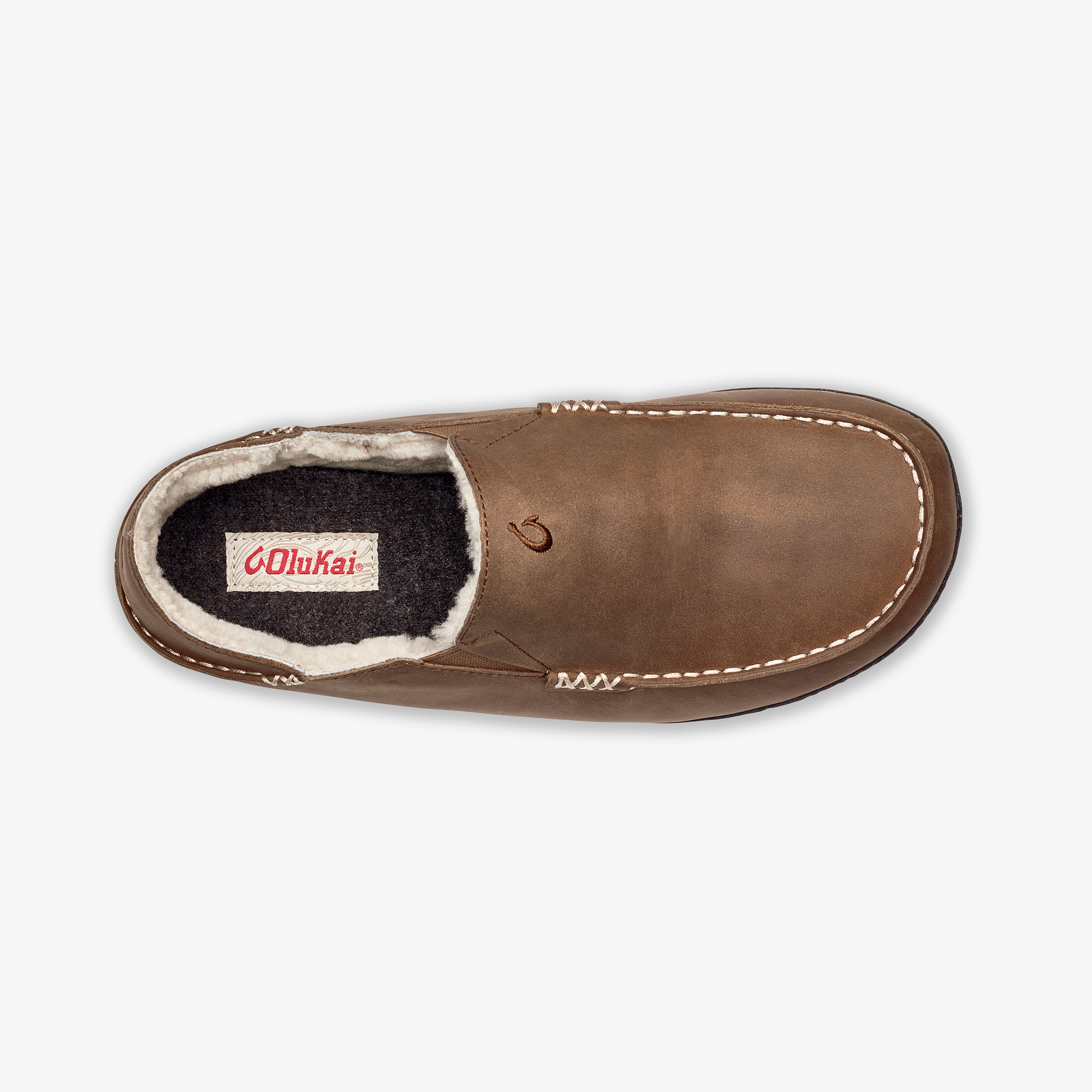 Moloa Slipper - Toffee / Dark Wood