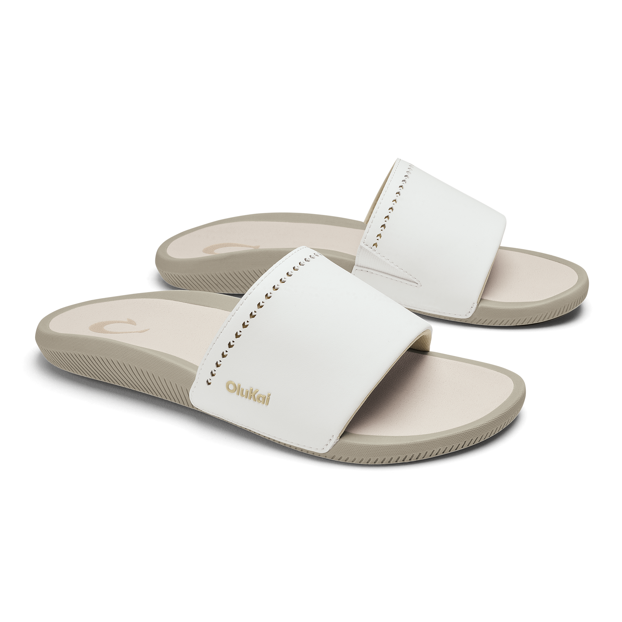 Ulele Slide  -  Bright White / Tapa